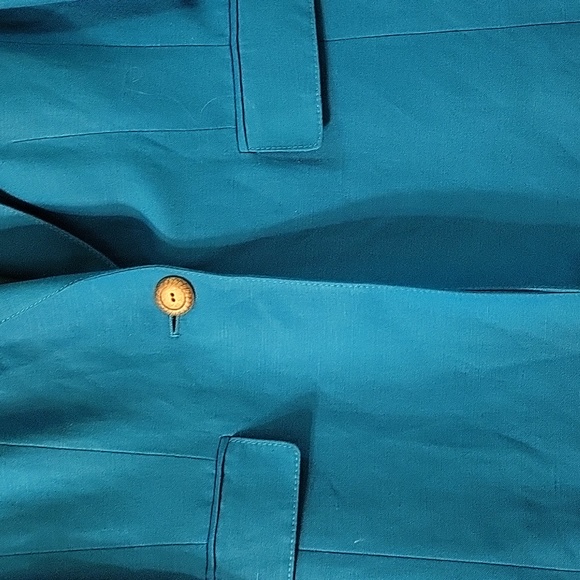 Tahari, Arthur S Levine, size 0petite intense teal colored blazer. - Picture 3 of 4